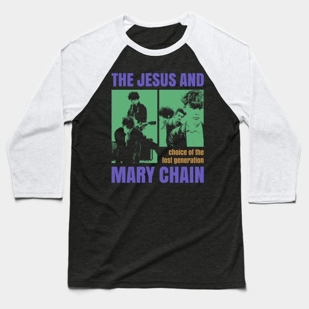 Jesus And Mary Chain - 80s Fan made Baseball T-Shirt by fuzzdevil